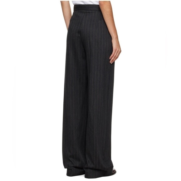 MaxMara Black Stripe Trousers - Picture 2 of 6